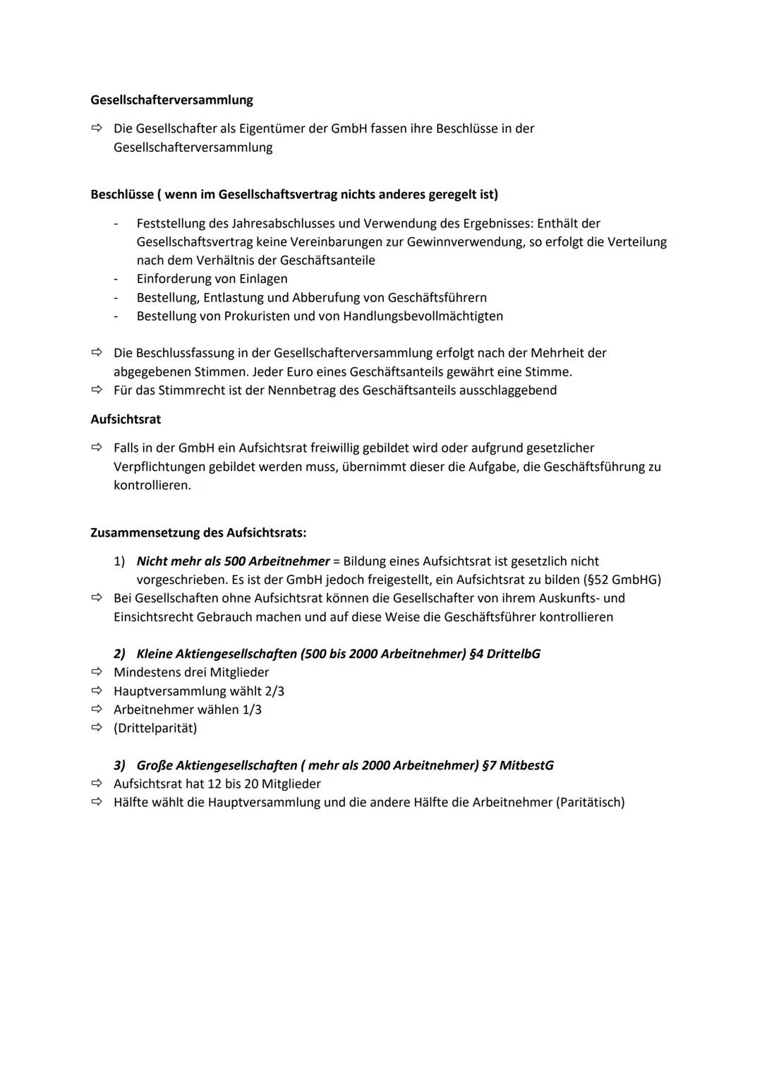 B) Rechtliche Rahmenbedingungen und Rechtsformen der Unternehmung
=> Zusammenfassung
1) Handelsrechtliche Grundlagen der Unternehmung: (Kauf