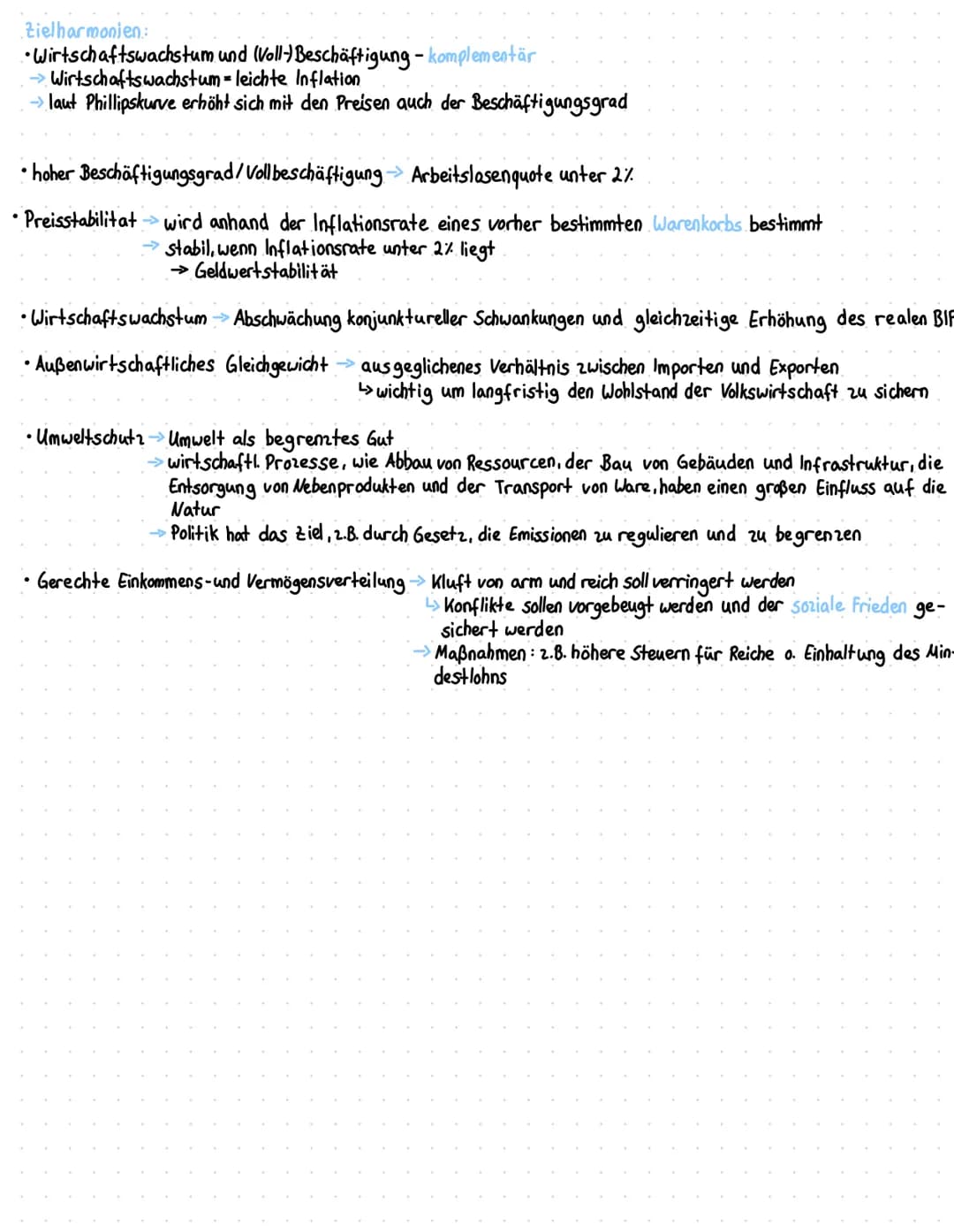 Magisches viereck
beinhaltet vier wirtschaftspolitische Ziele, die gleichzeitig die Hauptziele der staatlichen Wirtschaftspolitik sind
und 1