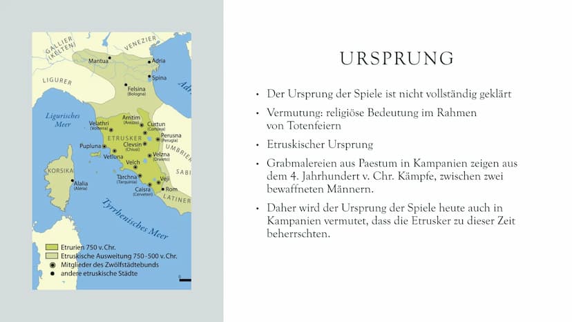 DER
GLADIATOR ●
WIESO DIESES THEMA?
Finden die Kämpfe spannend
Wissen nicht viel darüber
Wollten zuerst das römische Theater
präsentieren IN