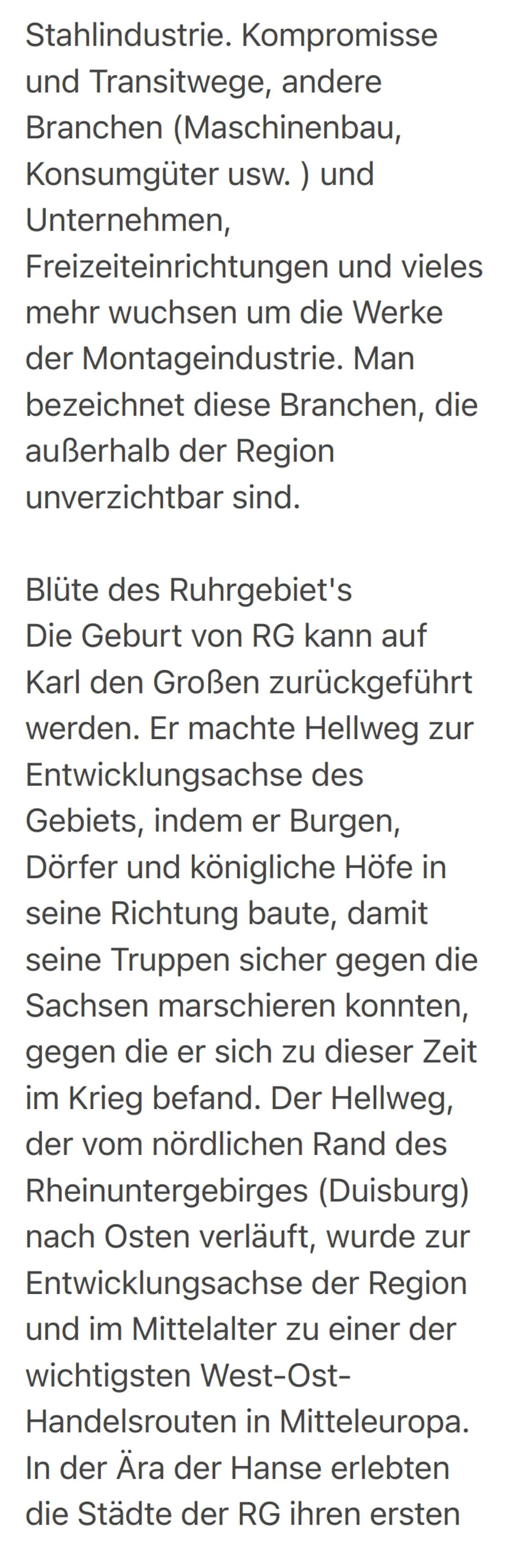 Strukturwandel im Ruhrgebiet
Das Problem in einer
Wirtschaftszone mit einseitiger
Struktur, in der die gesamte
Wirtschaft auf dem Bergbau
ba