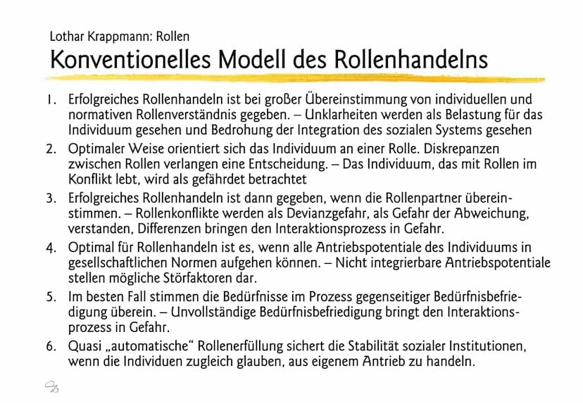 Lothar Krappmann: Rollen
Sozialisation und soziale Rolle, allgemein
Sozialisation:
Vorgang durch den das Kind in die Rollen eingeführt wird,