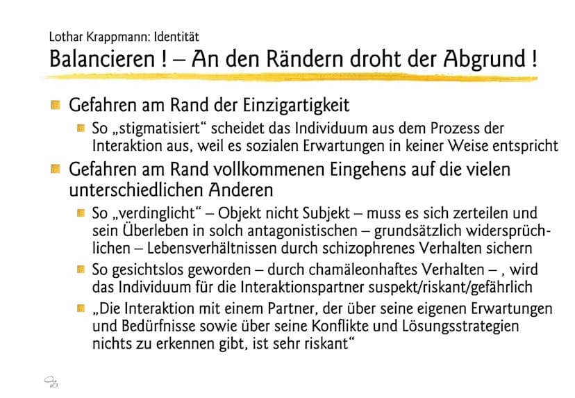 Lothar Krappmann: Rollen
Sozialisation und soziale Rolle, allgemein
Sozialisation:
Vorgang durch den das Kind in die Rollen eingeführt wird,