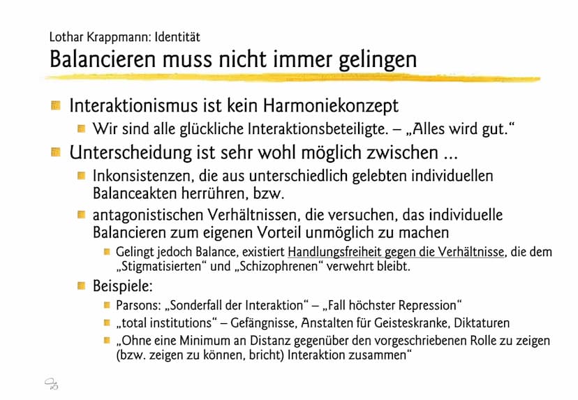 Lothar Krappmann: Rollen
Sozialisation und soziale Rolle, allgemein
Sozialisation:
Vorgang durch den das Kind in die Rollen eingeführt wird,