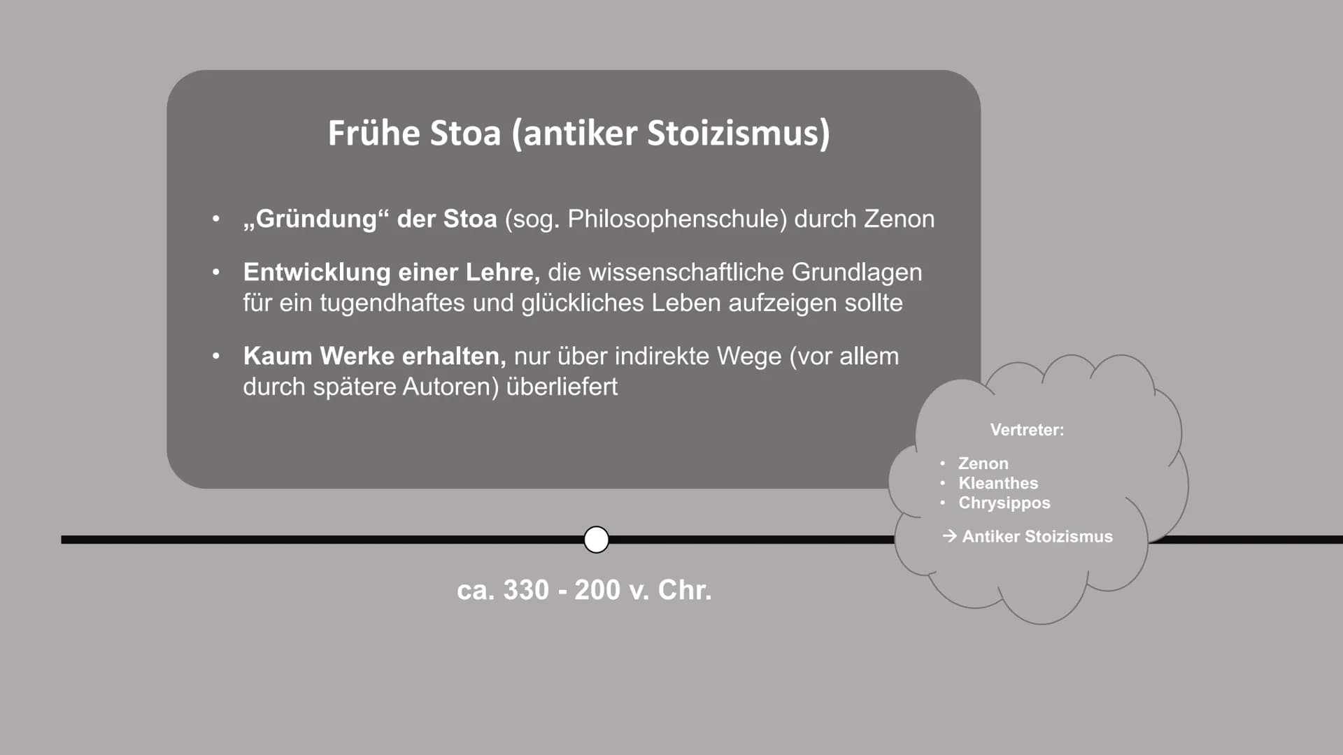 Das glückliche Leben
Ziel der Stoiker ist ein gelingendes, glückliches Leben.
Definition - Seneca
- jeder will glücklich (es) leben, keiner 