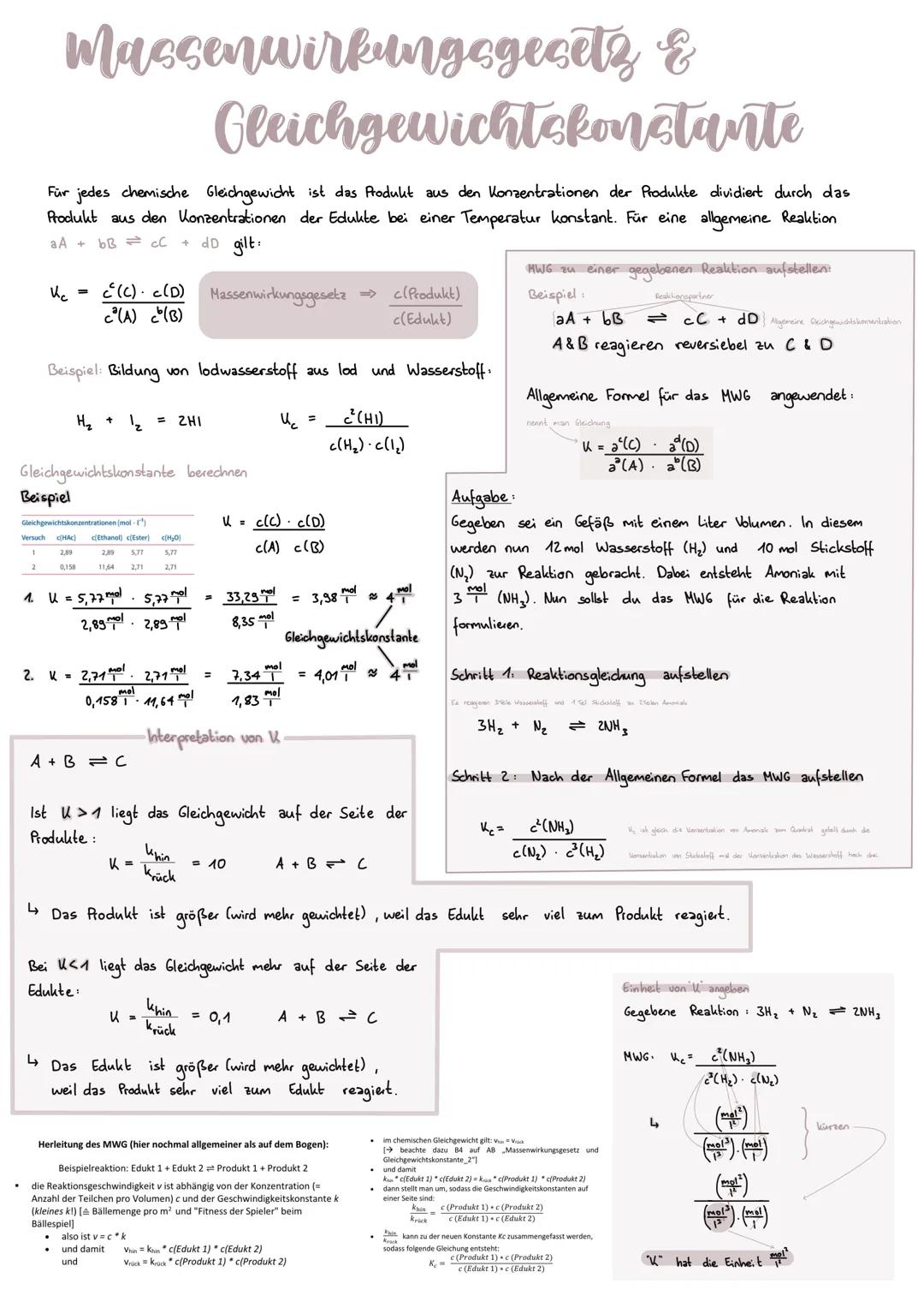 Definitionen von Fachbegriffen
umkehrbare Reaktion
↳chemische Reaktion, die umkehrbar ist
Veresterung & Esterhydrolyse
dynamisches Gleichgew