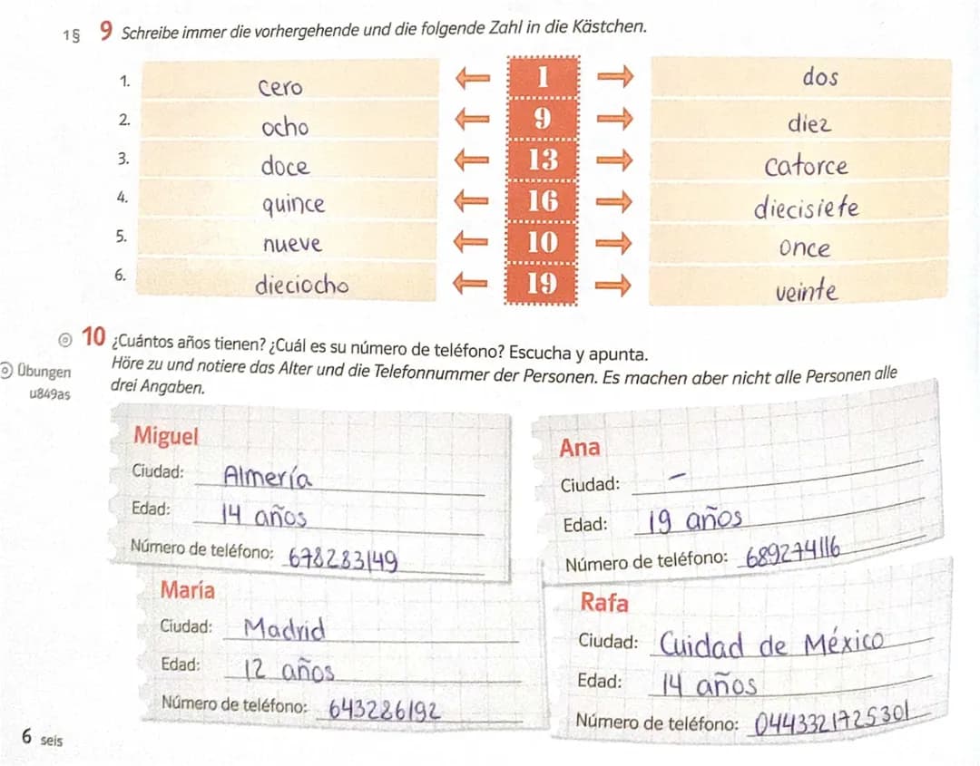 Ejercicios de Español: Textos A1, B1, B2 y Escucha Activa