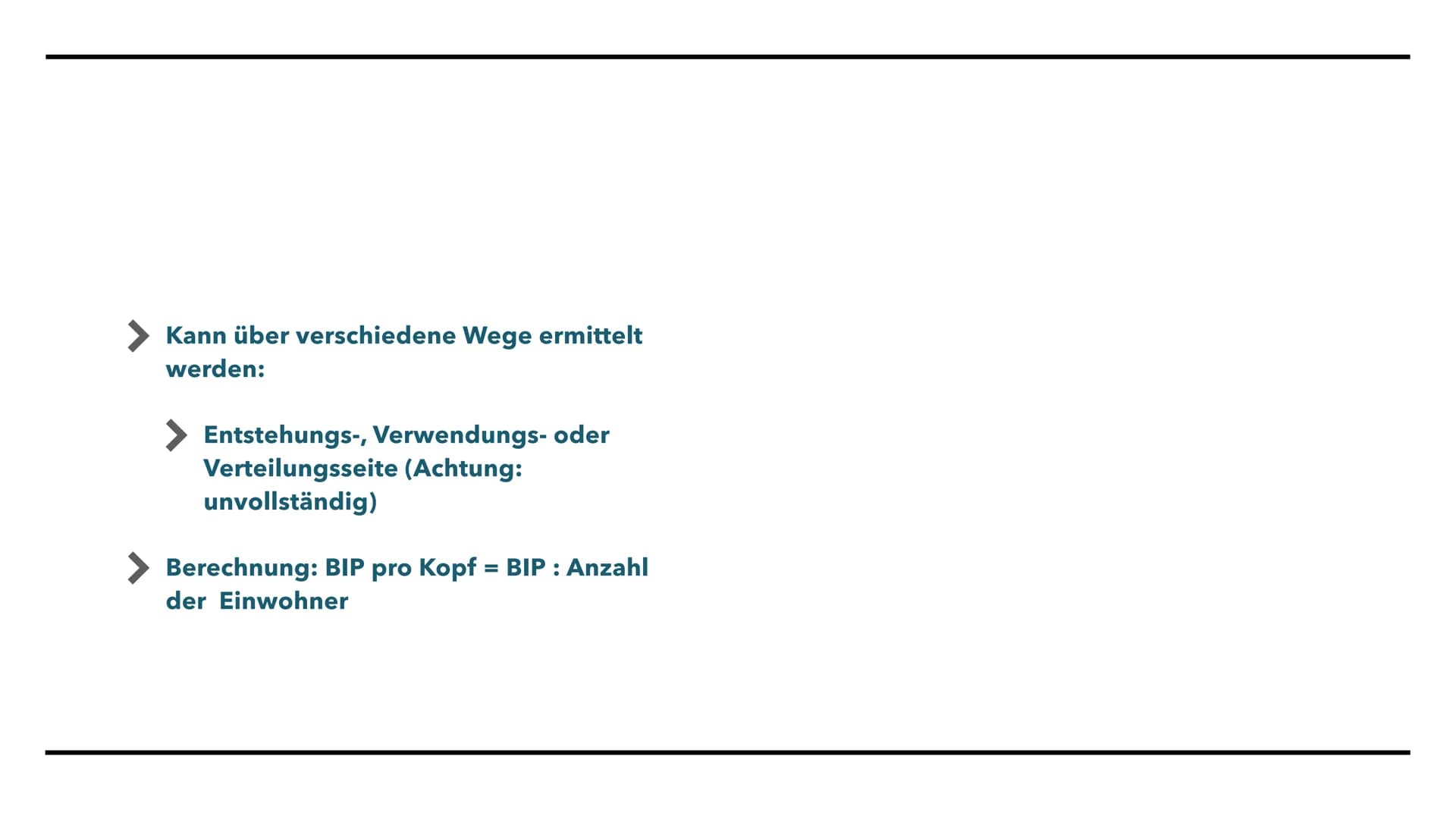 WW UND BIP
Bruttoinlandsprodukt Das Bruttoinlandsprodukt
Nominales Bruttoinlandsprodukt
Reales Bruttoinlandsprodukt
Entwicklung des realen B