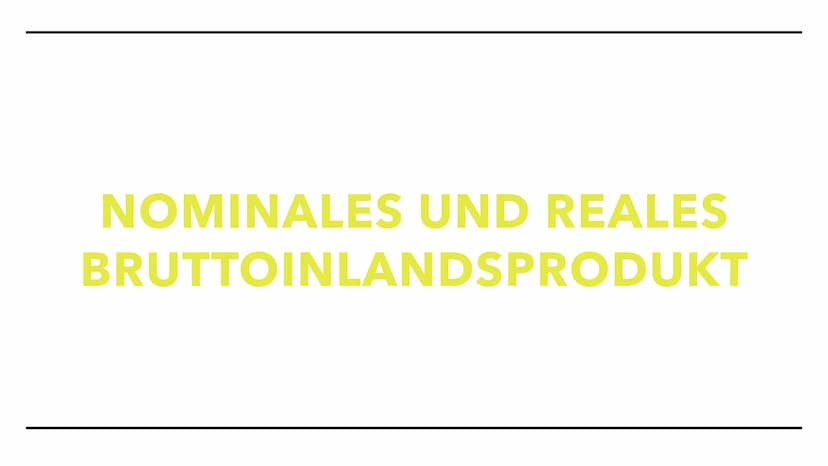 WW UND BIP
Bruttoinlandsprodukt Das Bruttoinlandsprodukt
Nominales Bruttoinlandsprodukt
Reales Bruttoinlandsprodukt
Entwicklung des realen B