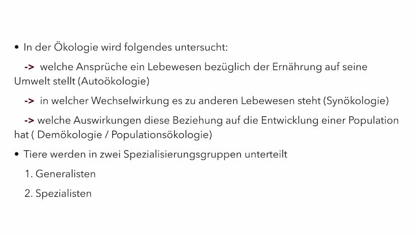 Ernährungsstrategien -
Spezialisten und Generalisten Inhaltsverzeichnis
• Definition Ernährungsstrategien
• Die Generalisten
Beispiel eines 
