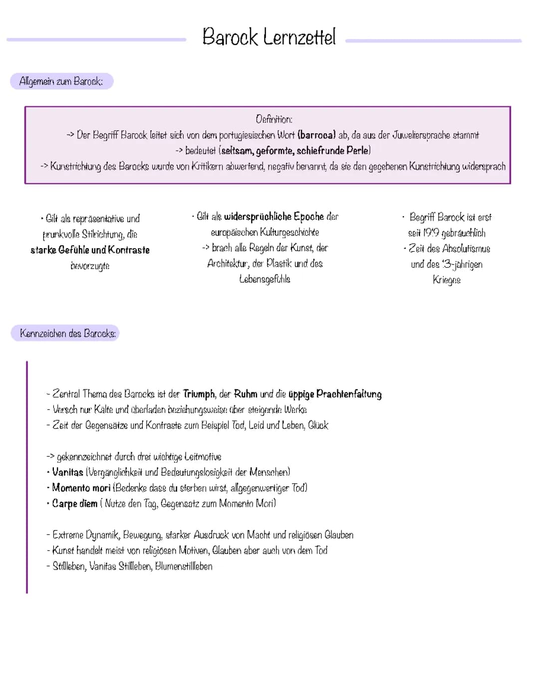 Alles über den Barock: Kunst, Architektur, Musik und mehr!
