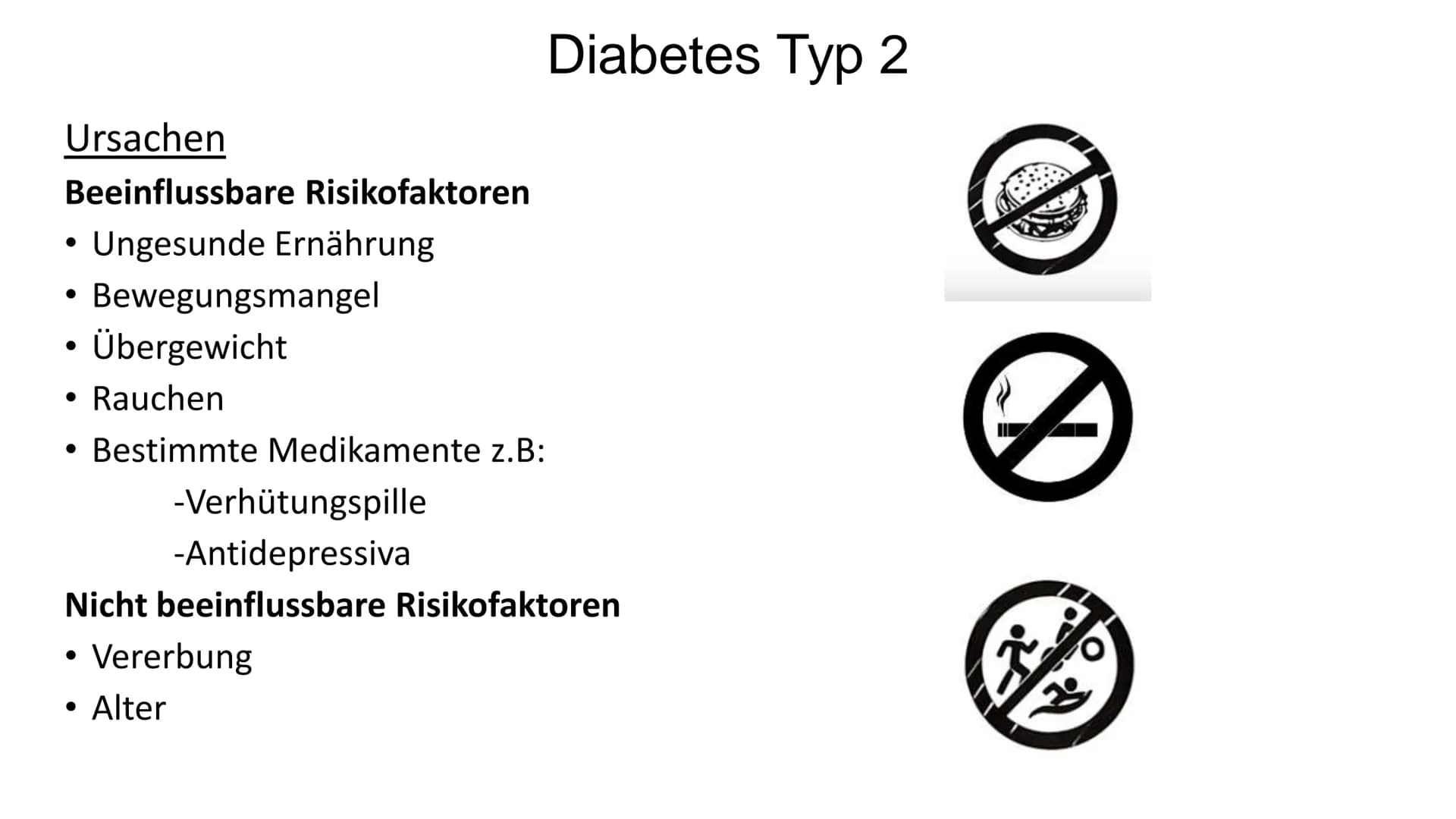 Diabetes Typ 1 und 2
01
STOP
DIABETES • Einführung
• Was ist Insulin?
●
Agenda
Diabetes Typ 1 + Symptome
Diabetes Typ 2 + Ursachen + Symptom