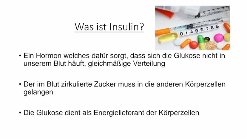 Diabetes Typ 1 und 2
01
STOP
DIABETES • Einführung
• Was ist Insulin?
●
Agenda
Diabetes Typ 1 + Symptome
Diabetes Typ 2 + Ursachen + Symptom