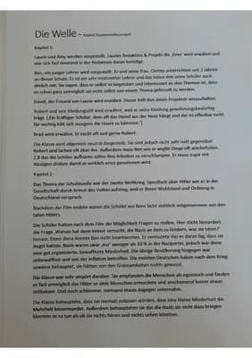 Know DIE WELLE- Detaillierte Zusammenfassung (in Kapiteln) thumbnail