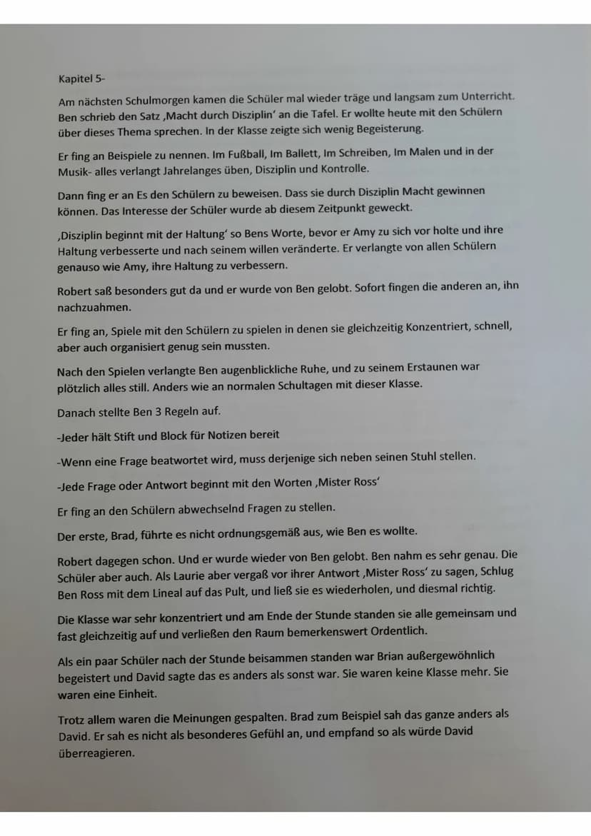 Die Welle - Kapitel Zusammenfassungen
Kapitel 1-
Laurie und Amy werden vorgestellt, Lauries Redaktion & Projekt die ,Ente' wird erwähnt und
