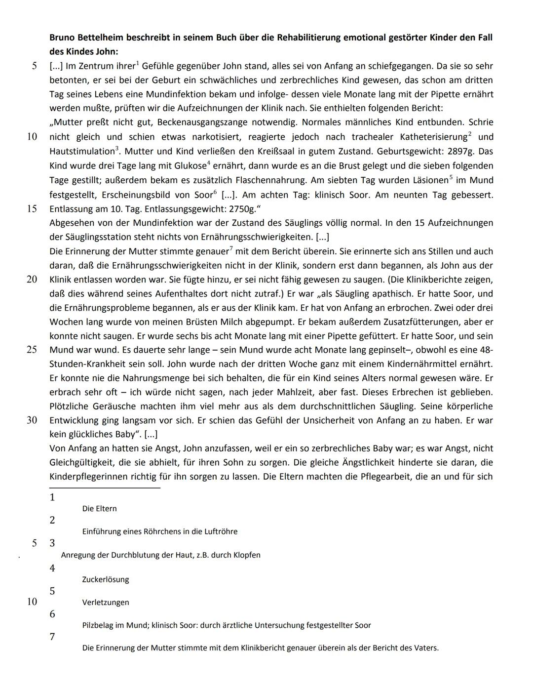 Aufgabenstellung:
1. Geben Sie strukturiert die wesentlichen Stationen des Werdegangs von John wieder, indem Sie
insbesondere die Verhaltens