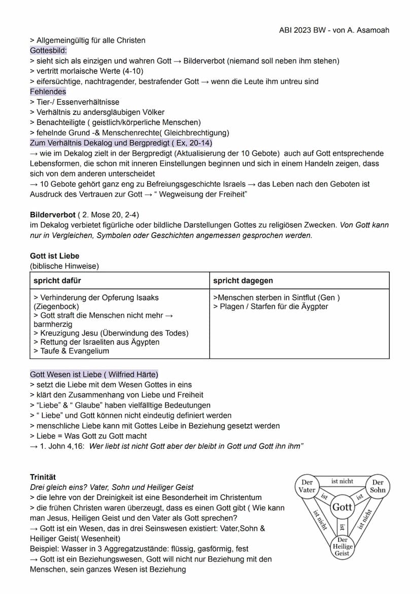 Aufgaben & Herausforderungen der Kirche
Diakonie (Dienste am Nächsten)
RELIGION MÜNDLICHE PRÜFUNG -Lernzettel
> Treue zu Gott & wirksamer Ei