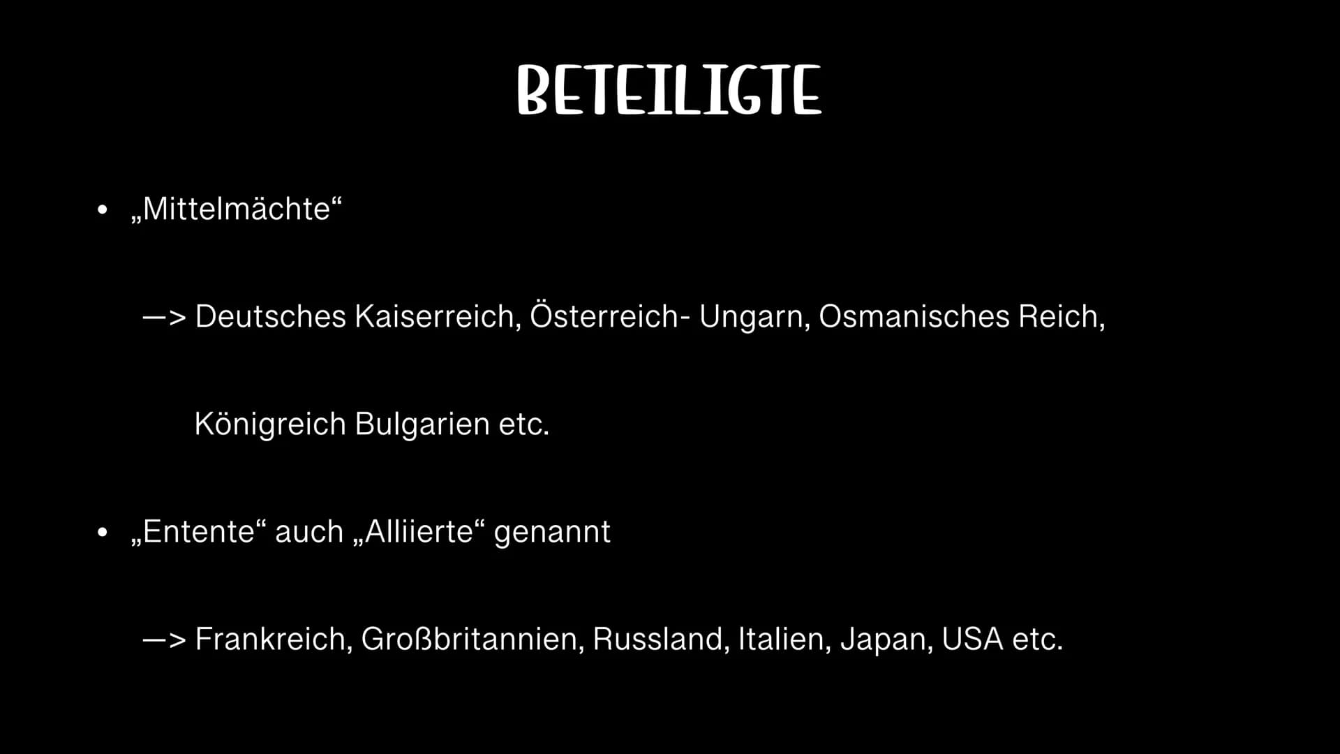 Mana
DER ERSTE WELTKRIEG
PAULA, NAZAN, ELA ,,JETZT VERLÖSCHEN DIE LICHTER IN GANZ
EUROPA. WIR WERDEN SIE NIE WIEDER IN
UNSEREM LEBEN BRENNEN
