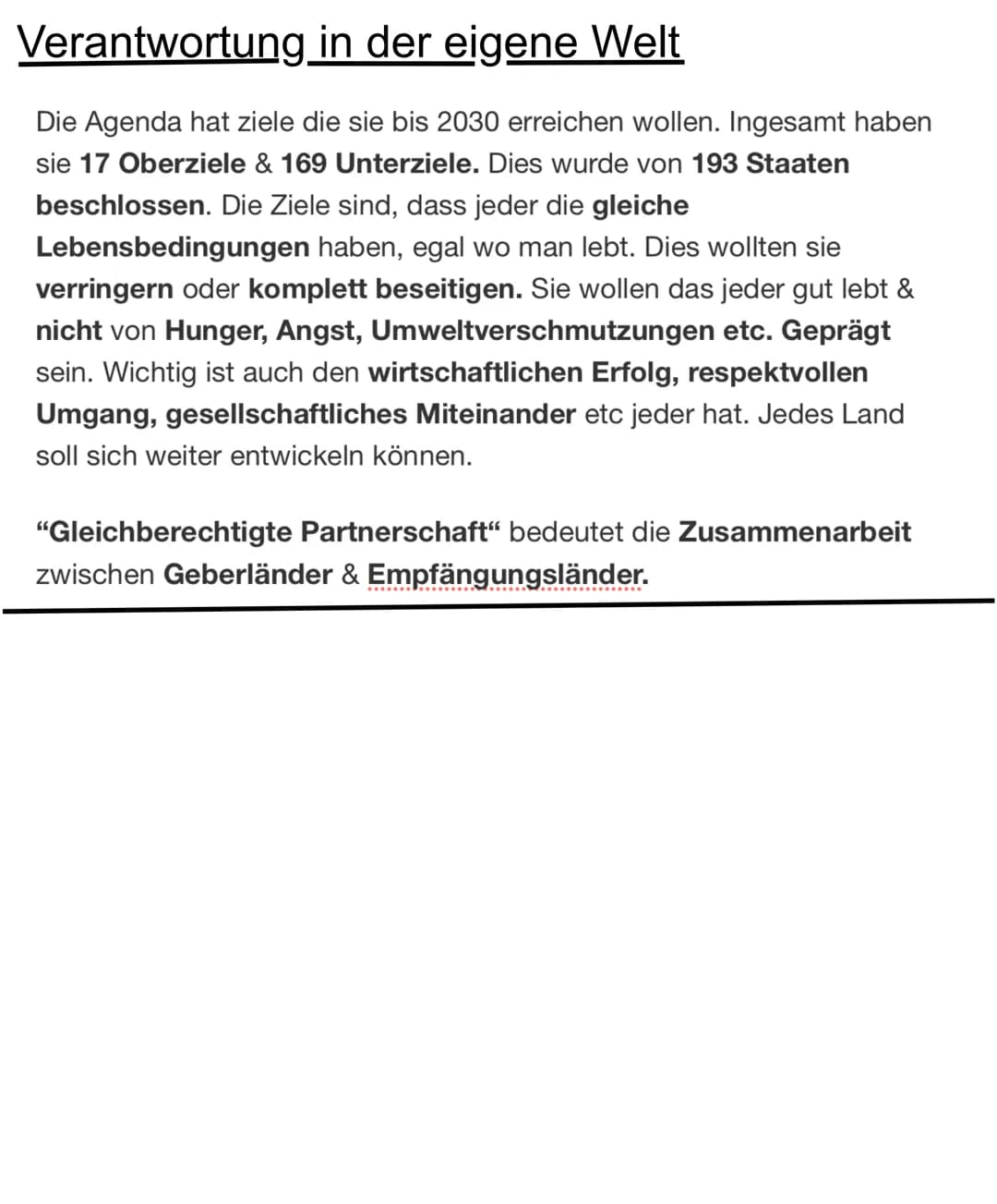 Eine Welt-ungleiche Welt
Unterernährung: Wenn man für längere Zeit zu wenig Nahrungsenergie
zur Verfügung hat.
Mangelernährung: Wenn man die