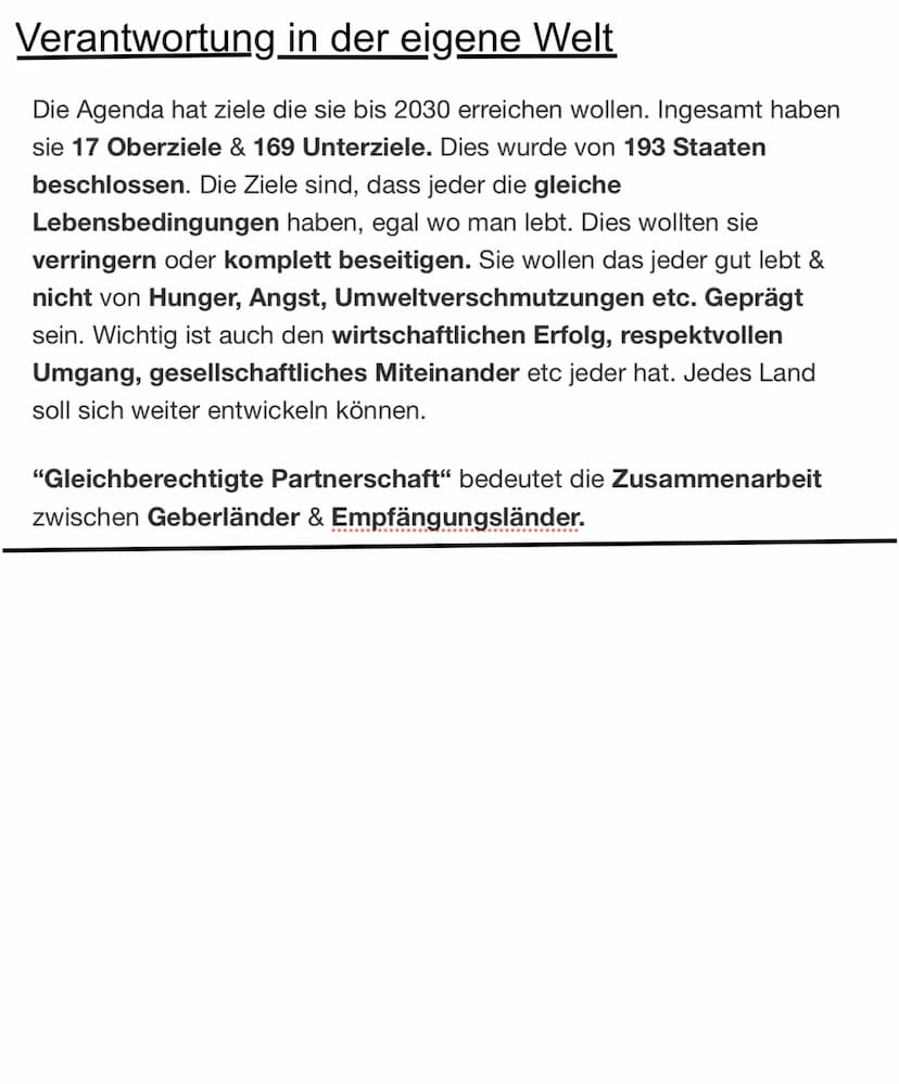 Eine Welt-ungleiche Welt
Unterernährung: Wenn man für längere Zeit zu wenig Nahrungsenergie
zur Verfügung hat.
Mangelernährung: Wenn man die
