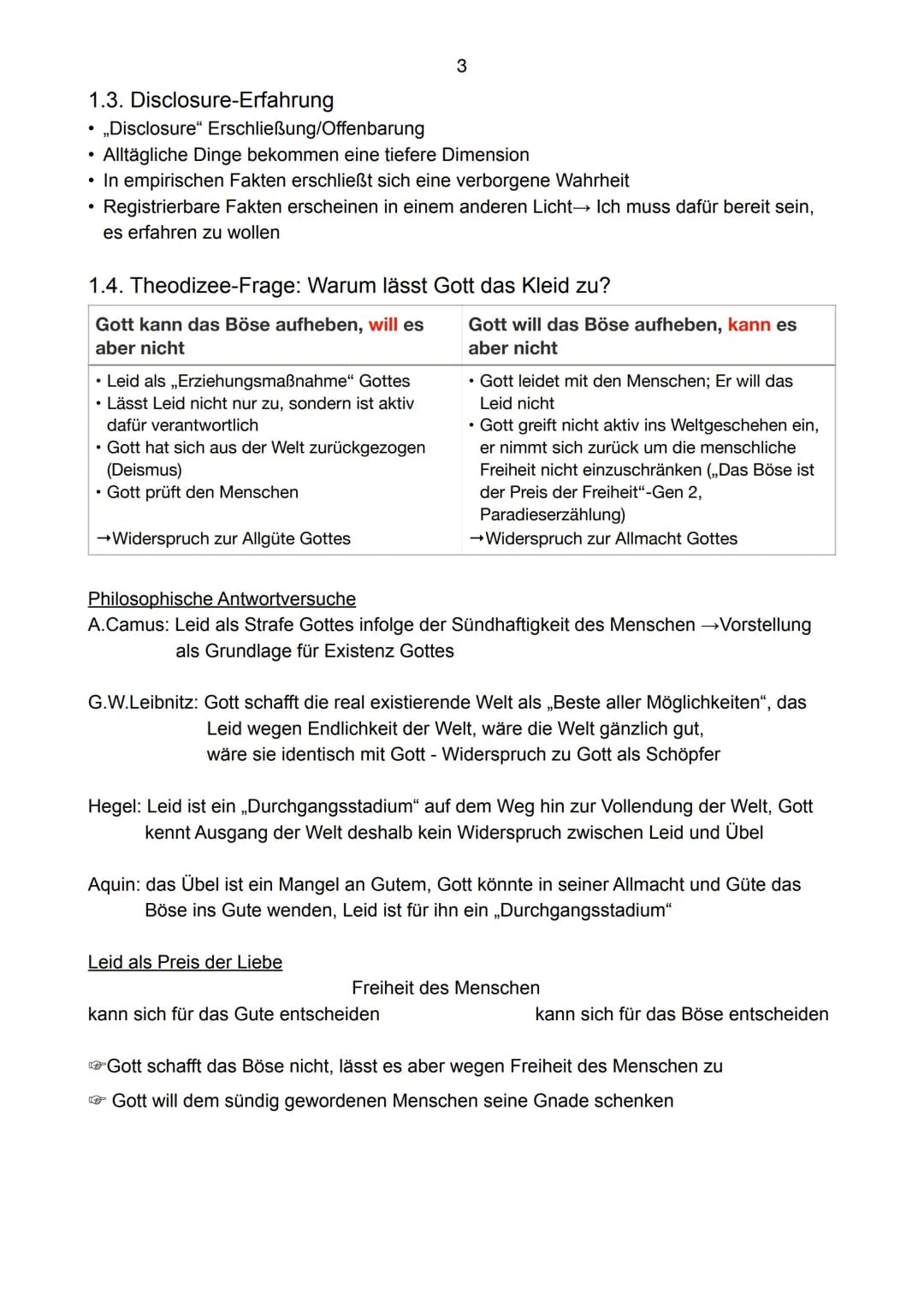 1
Mündliches Abitur im Fach Religion
1. Gott
1.1. Entwicklungsstufen des Glaubens nach Oser/Gmünder
1.2. Gott offenbart sich
1.3. Disclosure