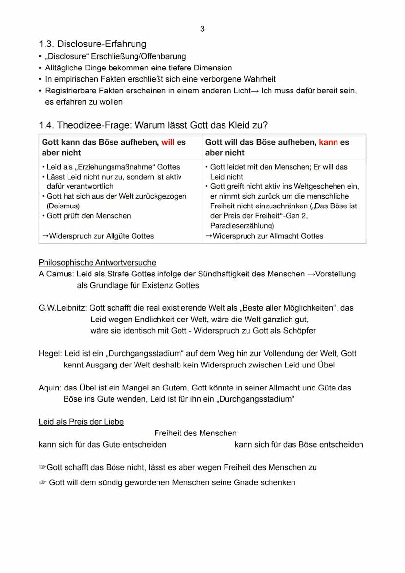 1
Mündliches Abitur im Fach Religion
1. Gott
1.1. Entwicklungsstufen des Glaubens nach Oser/Gmünder
1.2. Gott offenbart sich
1.3. Disclosure