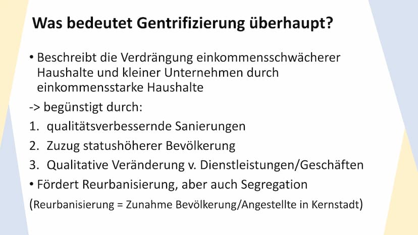 Gentrifizierung
Raum Berlin
— THEMEN
Begriffsdefinition & Hintergrund
Prozess der Gentrifizierung
Gentrifizierung im Raum Berlin
Maßnahmen W