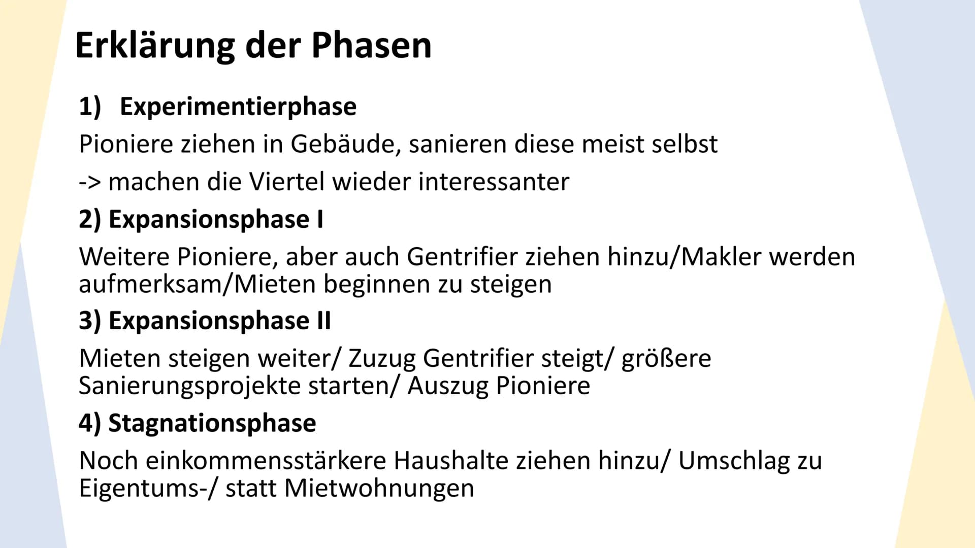 Gentrifizierung
Raum Berlin
— THEMEN
Begriffsdefinition & Hintergrund
Prozess der Gentrifizierung
Gentrifizierung im Raum Berlin
Maßnahmen W