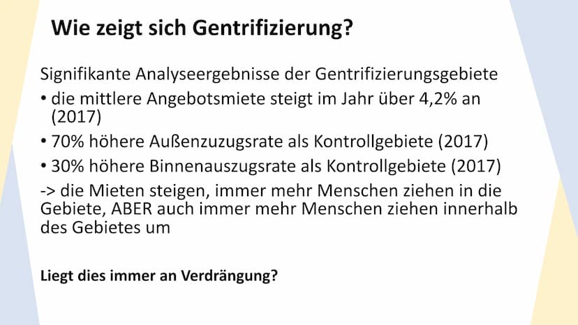 Gentrifizierung
Raum Berlin
— THEMEN
Begriffsdefinition & Hintergrund
Prozess der Gentrifizierung
Gentrifizierung im Raum Berlin
Maßnahmen W