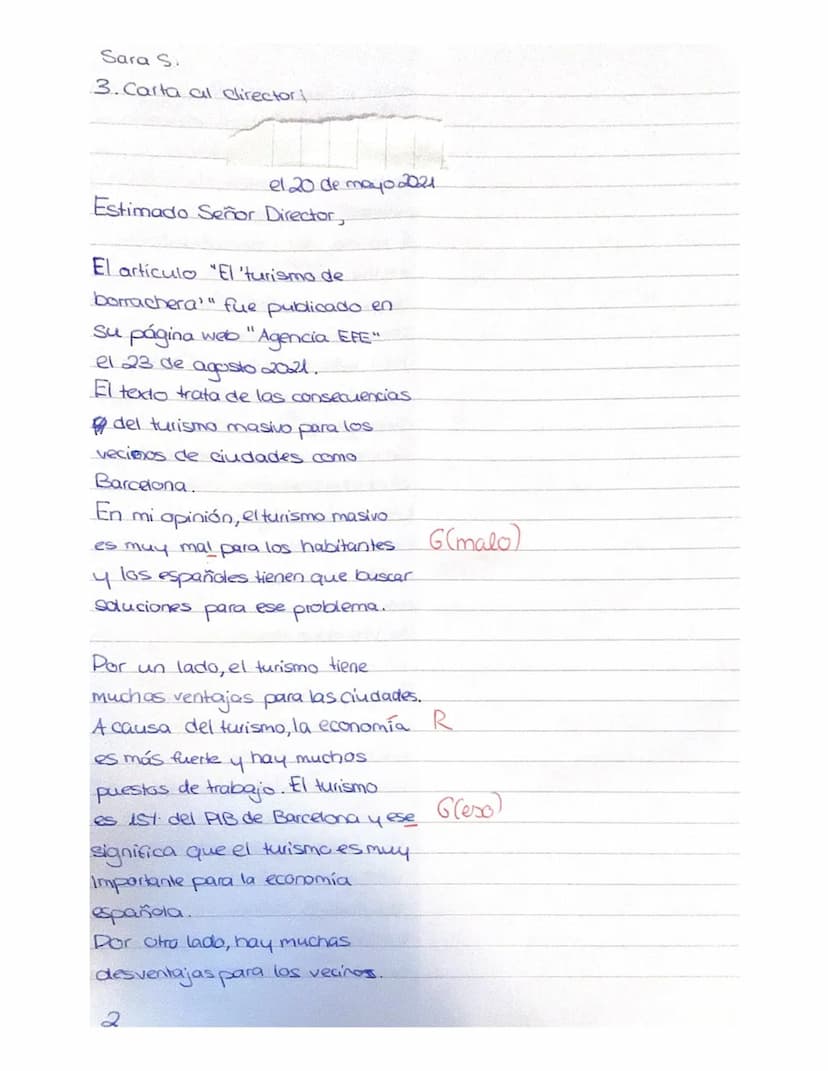 Sara S.
Erwartungshorizont Klausur SQ1 (Re,Wt, STE)
20.05.2021
Klausurteil A: Teilleistungen-Kriterien (Schreiben/Leseverstehen Integriert) 