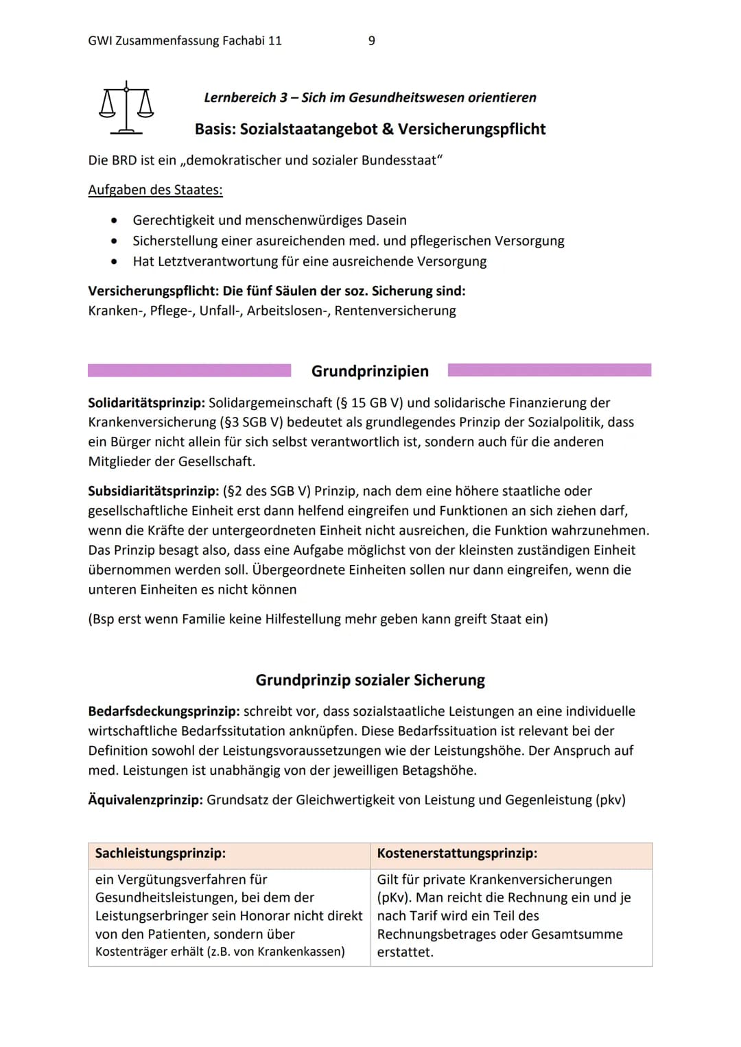 GWI Zusammenfassung Fachabi 11
1
Lernbereich 2- Gesundheit multifaktoriell begreifen
Gesundheitswissenschaften
Die Gesundheitswissenschaften
