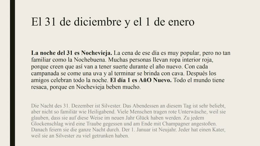 NAVIDAD EN
ESPAÑA
Weihnachten in Spanien El 22 de diciembre
En España la Navidad empieza el 22 de diciembre, el día de la lotería. Es un día