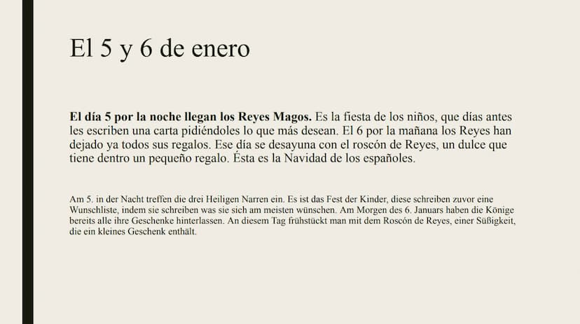 NAVIDAD EN
ESPAÑA
Weihnachten in Spanien El 22 de diciembre
En España la Navidad empieza el 22 de diciembre, el día de la lotería. Es un día
