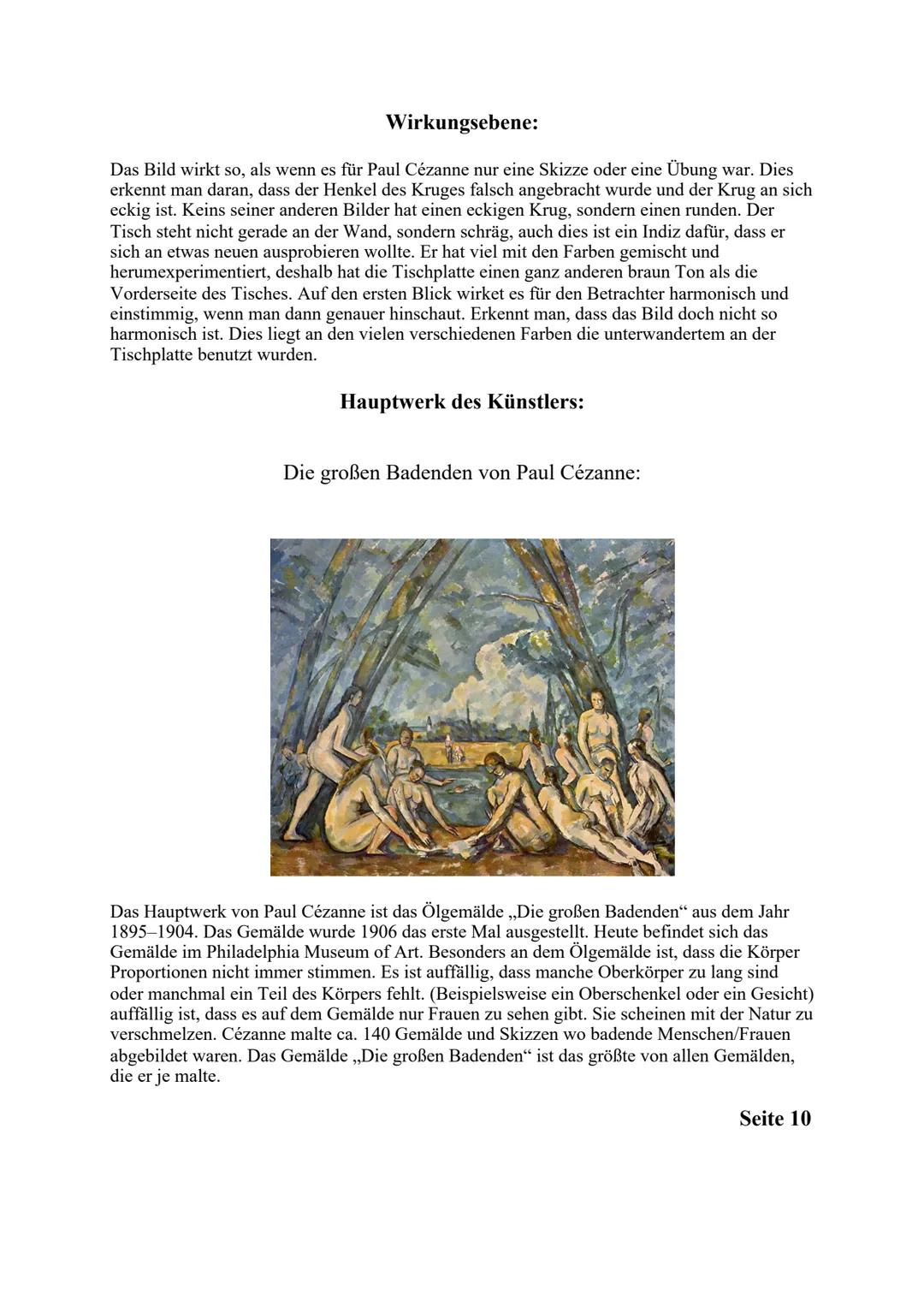 Biografie:
Paul Cézanne wurde am 19. Januar 1839 in Aix-en-Provence geboren. Er war das erste Kind
seiner Eltern Louis-Auguste Cézanne und A