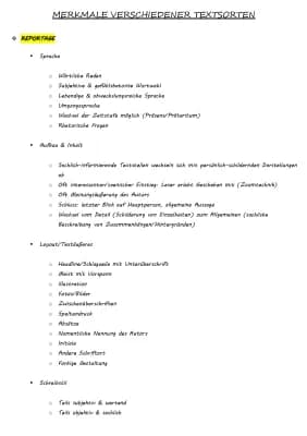 Know Merkmale verschiedener Textsorten  thumbnail