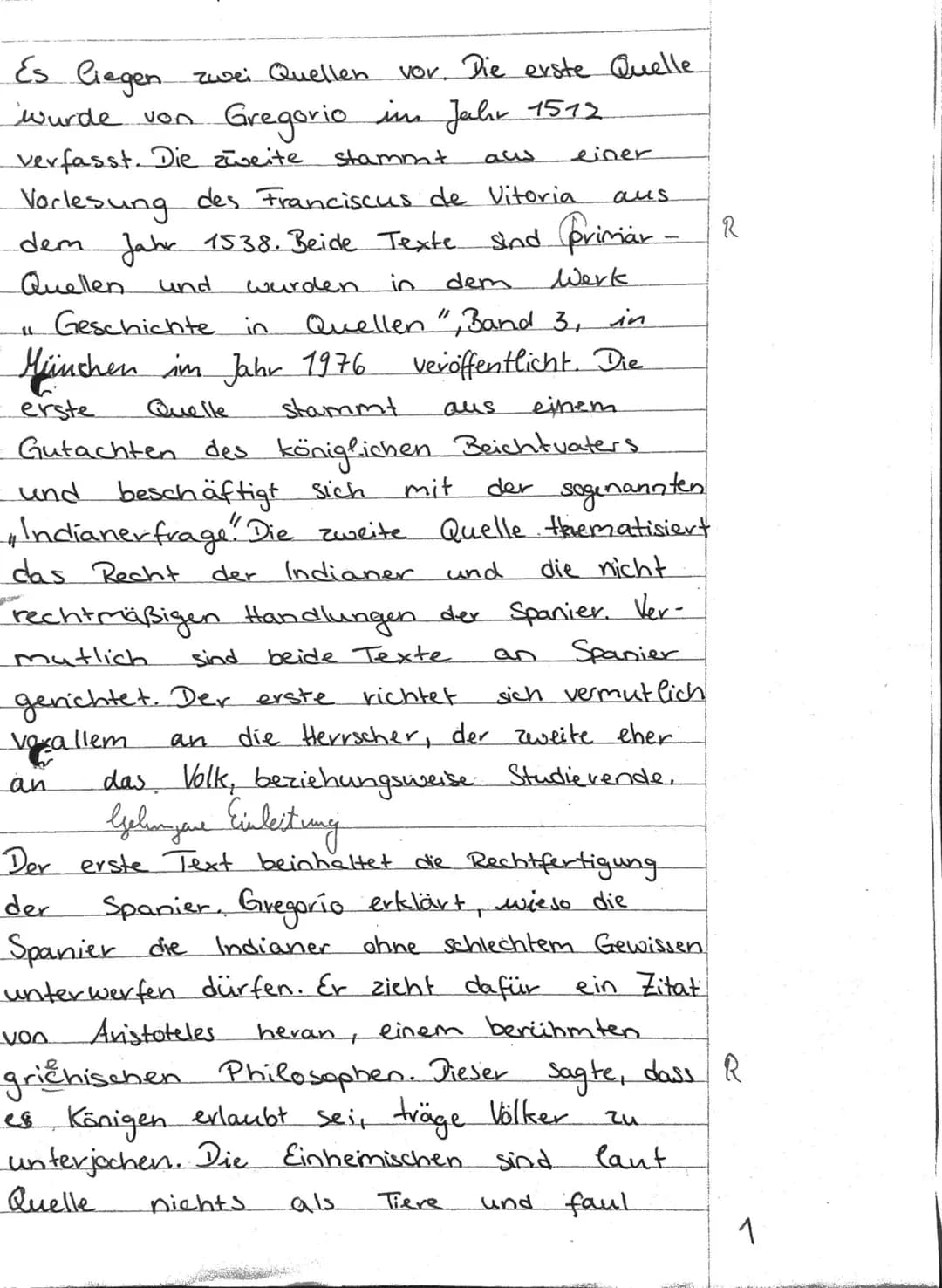 
<p>Die vorliegenden Quellen aus dem 16. Jahrhundert geben Einblick in die Rechtfertigung des spanischen Kolonialismus und in die Diskussion