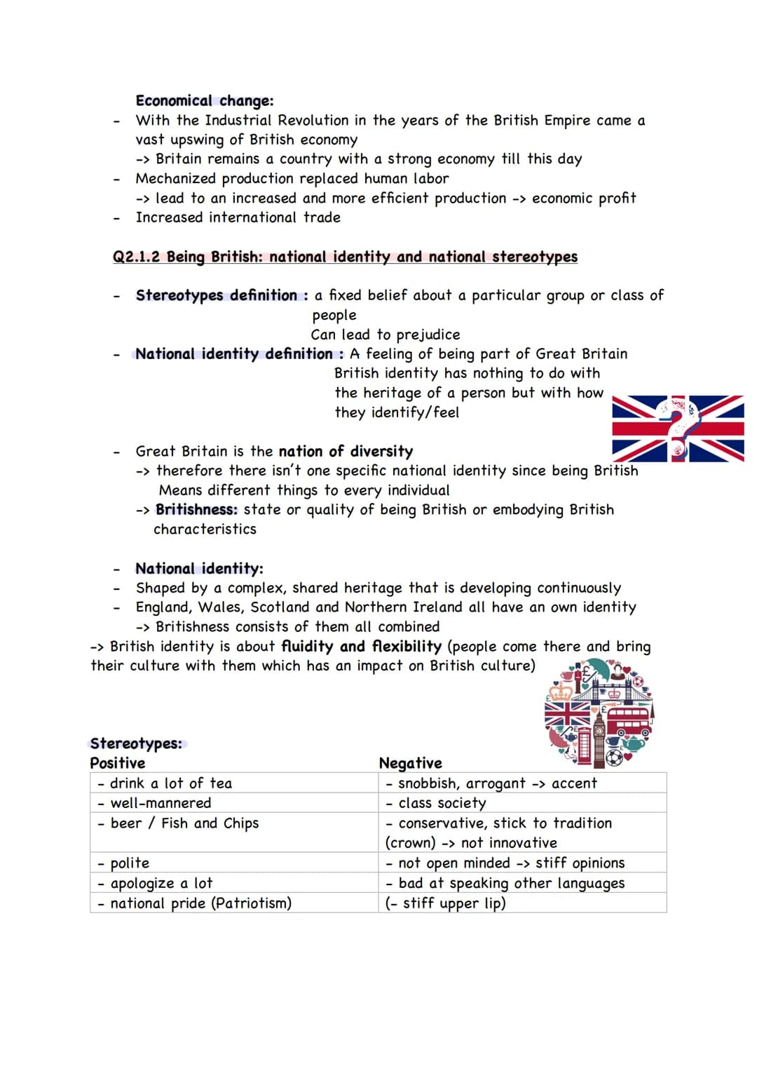 -
Inhalte Q2
Q2.1 Great Britain – past and present: the character of a
nation
Q2.1.1 Great Britain - tradition and change: wesentliche Verän