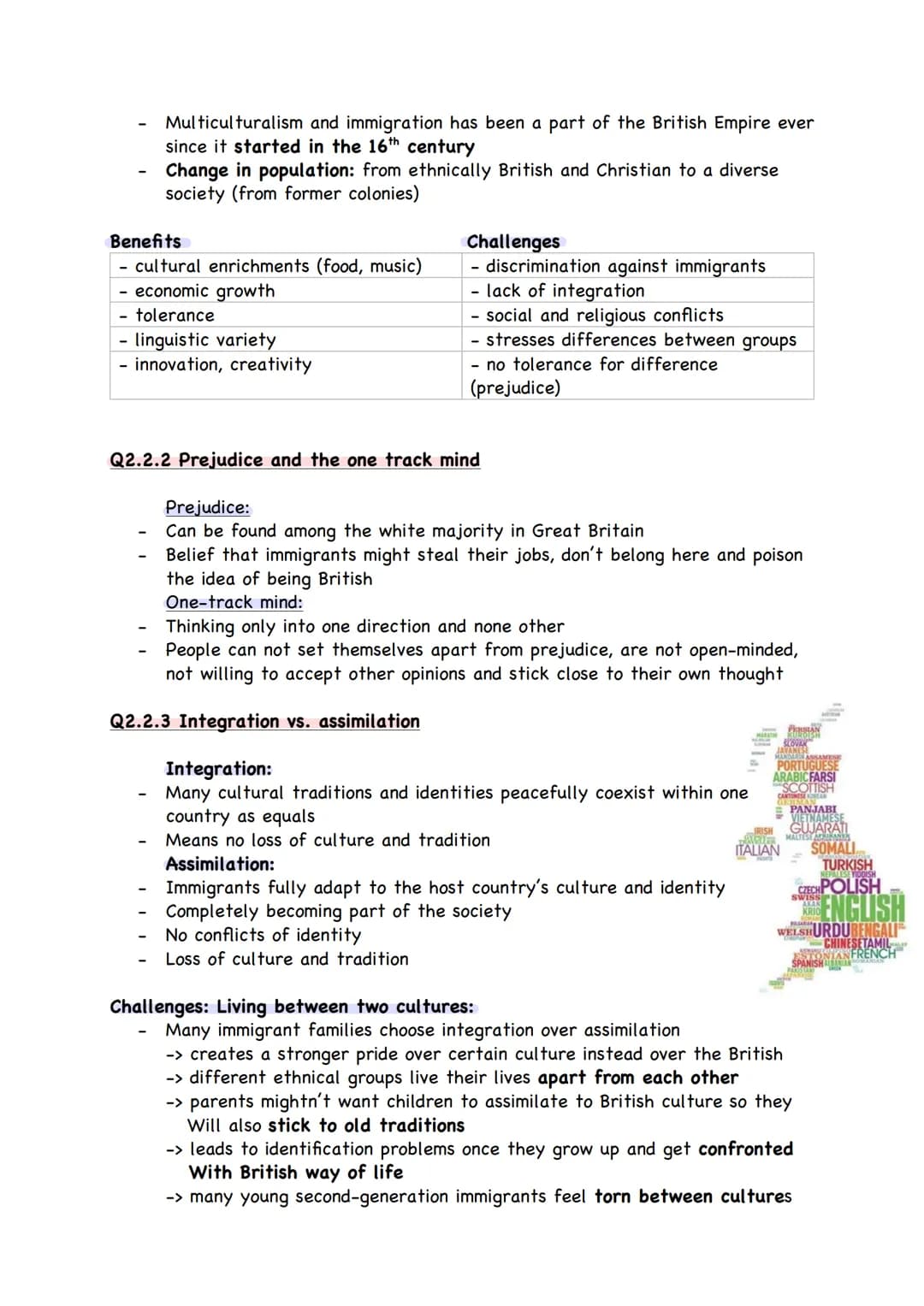 -
Inhalte Q2
Q2.1 Great Britain – past and present: the character of a
nation
Q2.1.1 Great Britain - tradition and change: wesentliche Verän