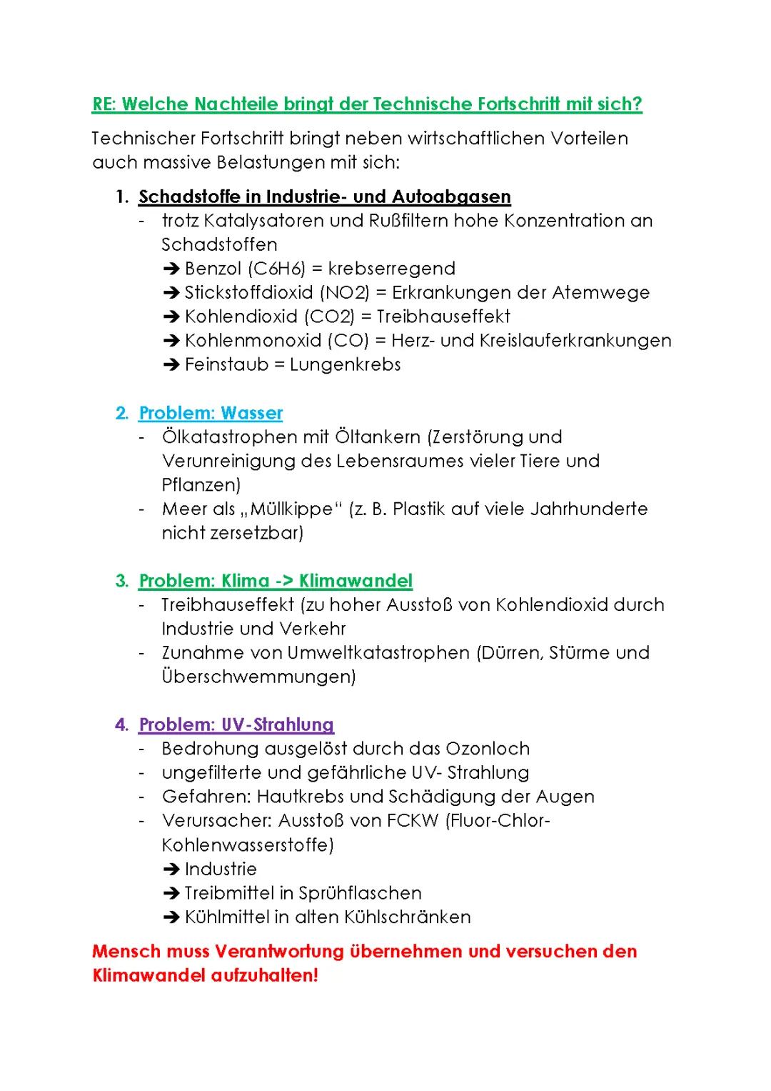 Auswirkungen der Industrialisierung und Digitalisierung auf die Umwelt