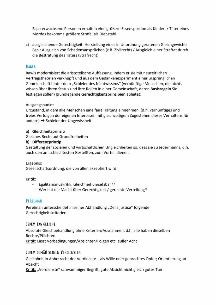 ETHIK KLAUSUR Q12/1
1. POSITIVES RECHT
= Unter positivem Recht versteht man die Summe der von staatlicher Seite als Gesetzgeber
(Rechtsmonop