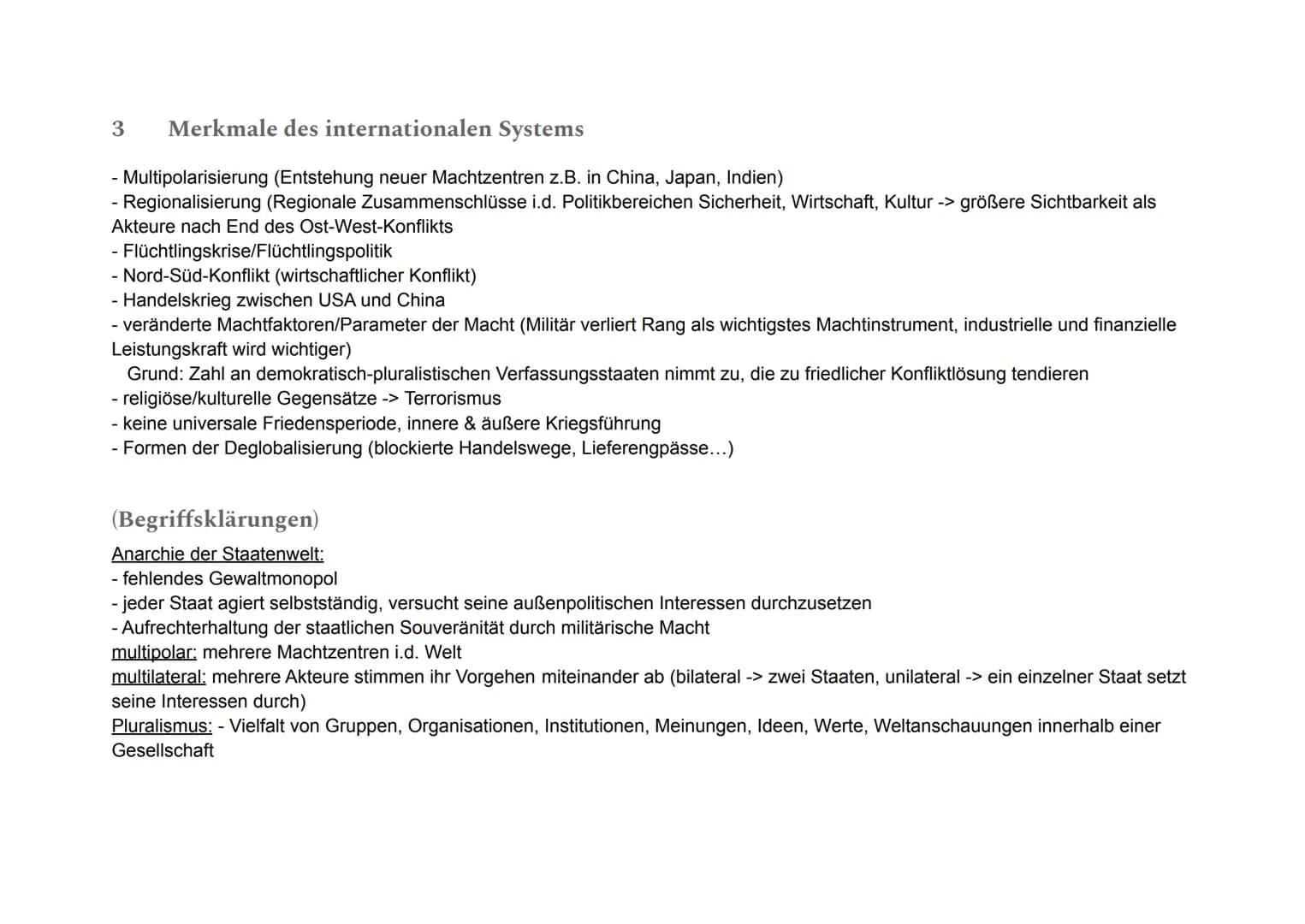 1
Internationale Politik in der globalisierten Welt
Außenpolitik, internationale Politik & internationale Beziehungen
Handelnde
Handlungsper