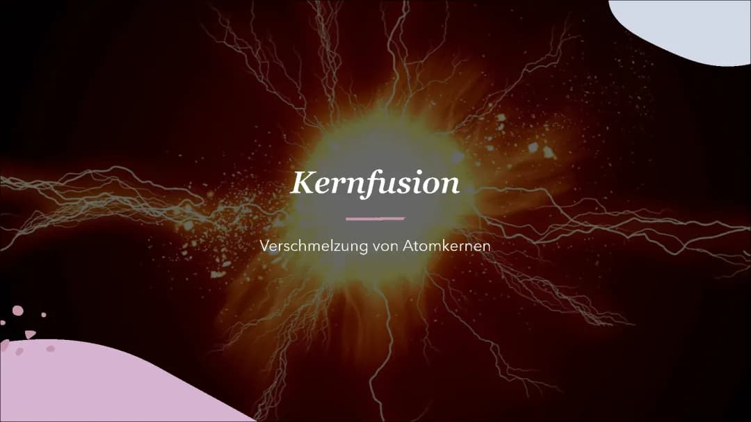Kerfnfusion - die verschmelzung von atomkrenen
