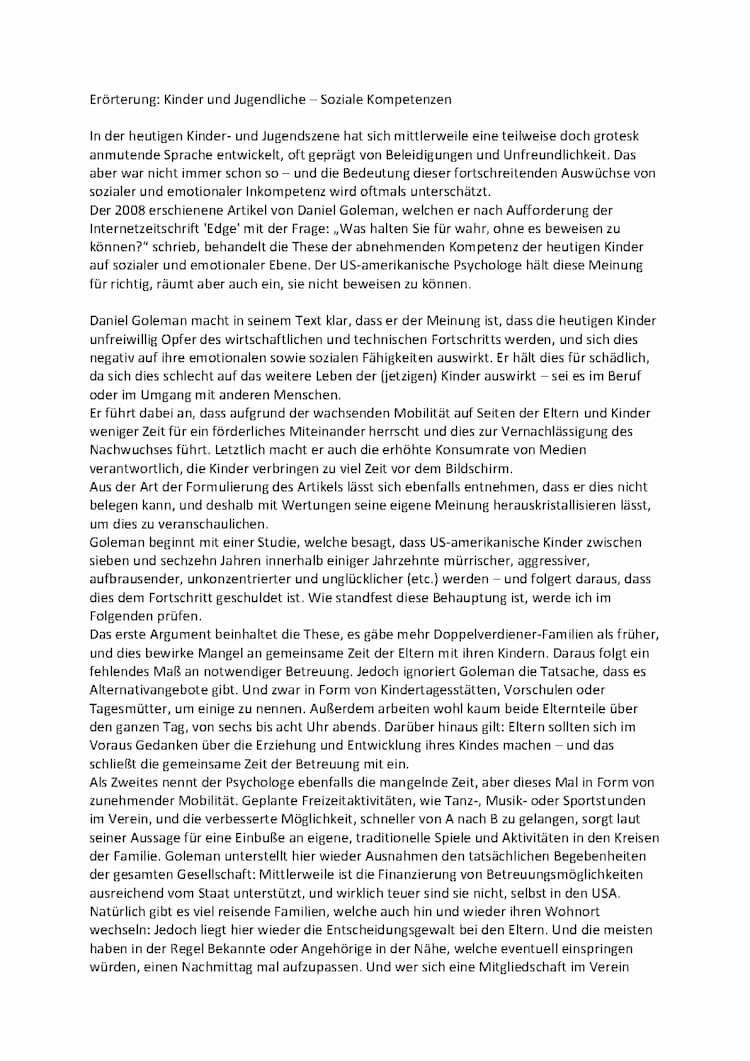 Know Erörterung - Emotionale Intelligenz thumbnail