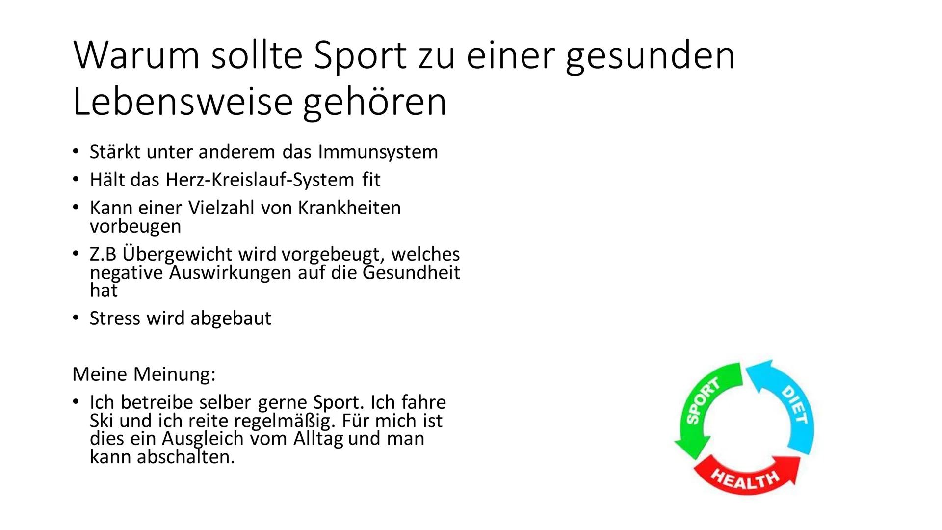 Sport
Ersatzleistung
Sportart: Springreiten
5
VR-Bank Fläming eG Inhaltsverzeichnis.
• Fakten
• Warum sollte Sport zu einer gesunden Lebensw