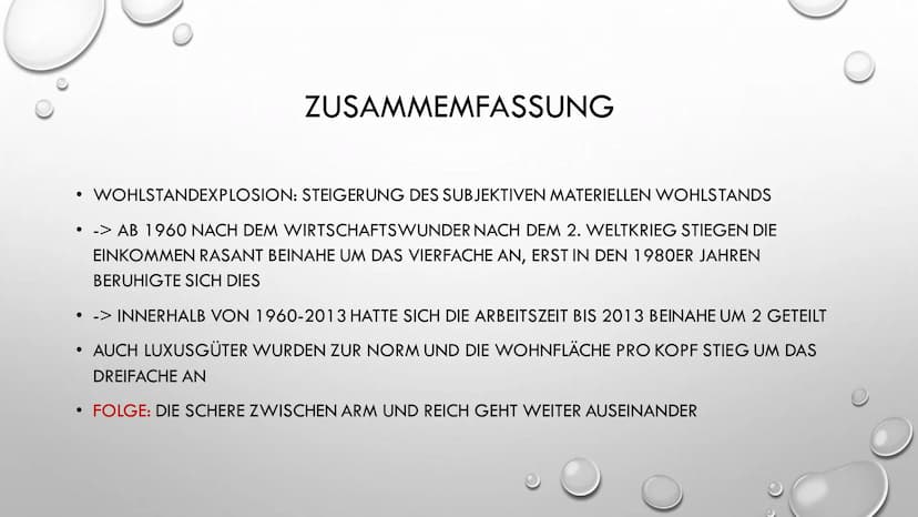 WOHLSTANDEXPLOSION
...ALLES IM ÜBERFLUSS? ●
●
●
ENTWICKLUNG DER EINKOMMEN UND ARBEITSZEIT
FOLGEN DER WOHLSTANDSEXPLOSION
• ZUSAMMENFASSUNG
●