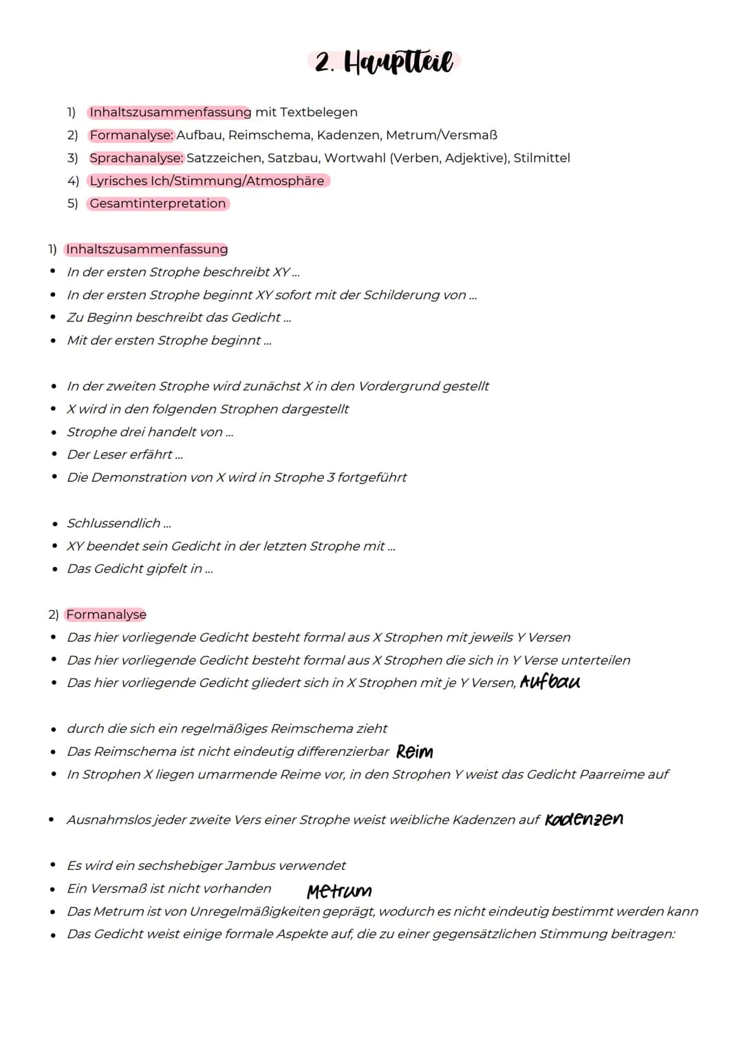 ●
●
●
●
●
●
●
Gedichtvergleich
1. Einleitung
Allgemeine Hinführung zum Thema Reisen:
Auch heute noch verbindet viele Menschen eine tiefe Seh