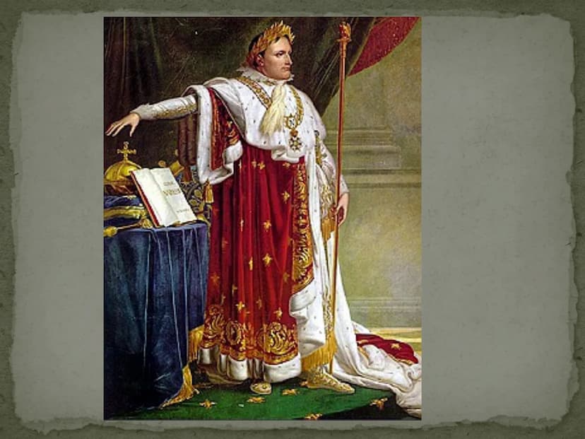 Napoleon Bonaparte
Warum haben die
Franzosen Napoleon als
Kaiser akzeptiert Die Inhaltsangabe
• 1. ein märchenhafter Aufstieg
2. Die Kindhei
