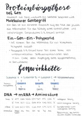 Know Proteinbiosynthese und Genwirkkette thumbnail