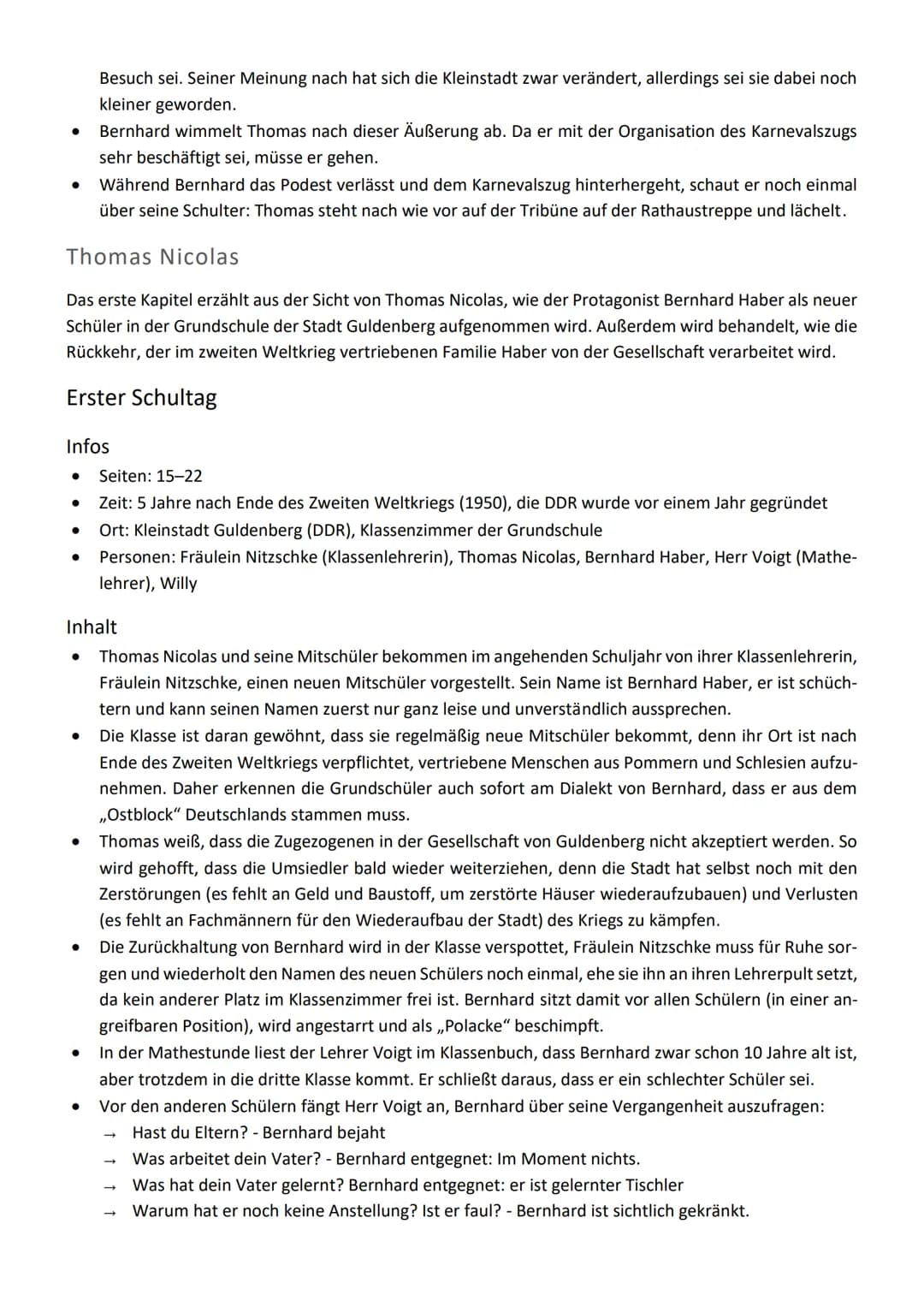 Landnahme - Christoph Hein
Übersicht
Landnahme von Christoph Hein behandelt die Rückkehr einer vertriebenen Familie nach Deutschland. Der
Ro