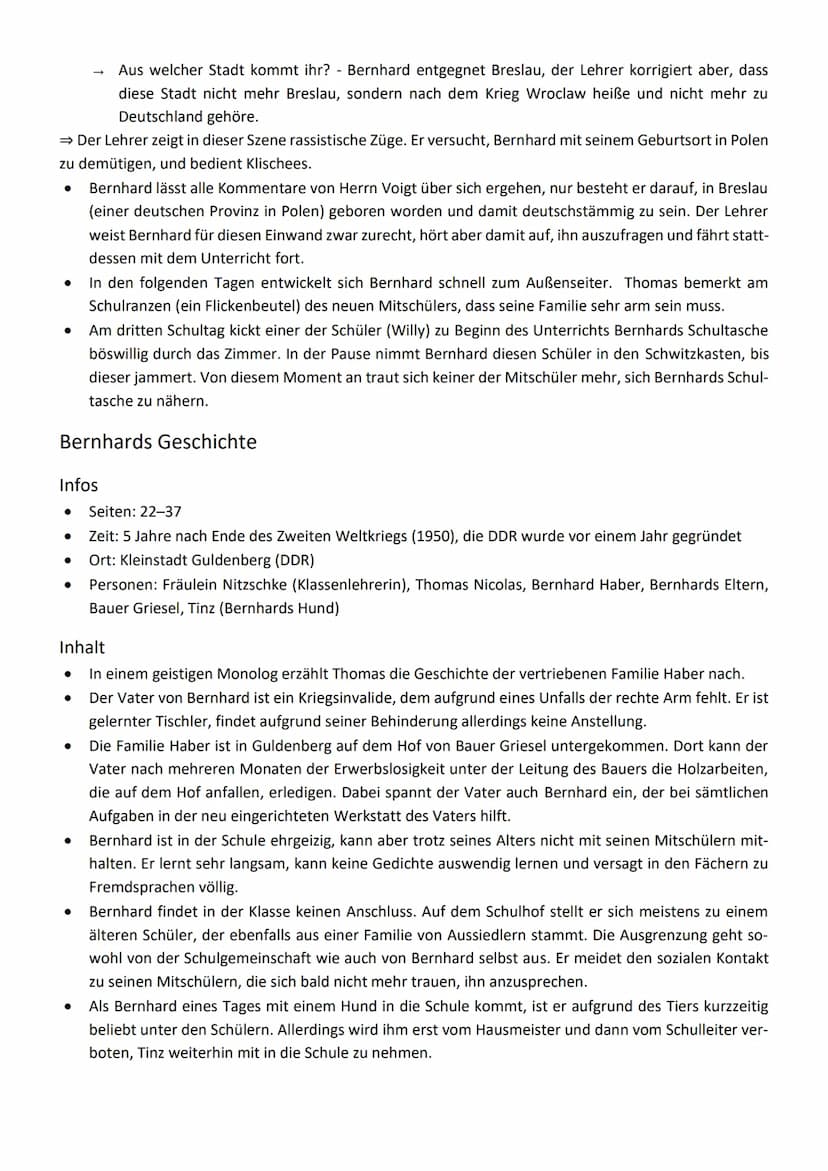 Landnahme - Christoph Hein
Übersicht
Landnahme von Christoph Hein behandelt die Rückkehr einer vertriebenen Familie nach Deutschland. Der
Ro