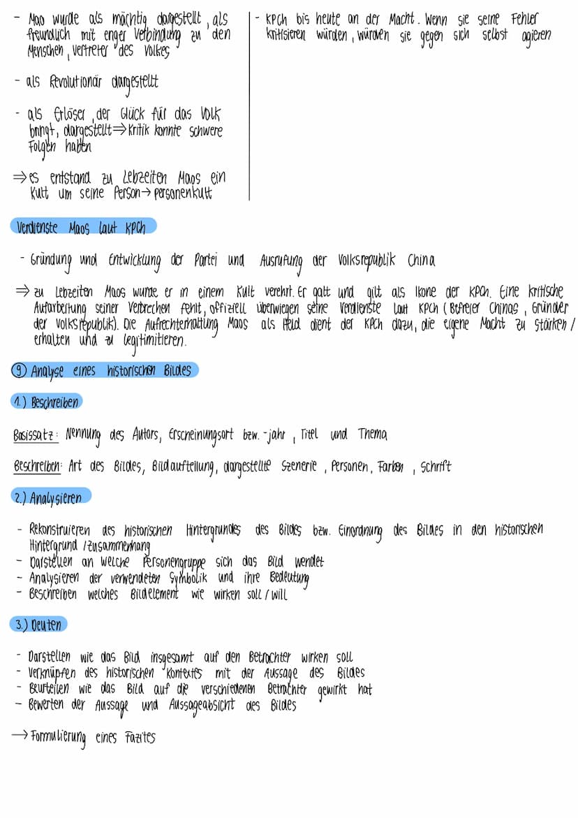 Geschichte -KA Nr. 2
Kennzeichen des chinesischen Kaiserreichs
1.) Kaiser als Repräsentations figur
- durch Qin zum ersten Mal China zu eine